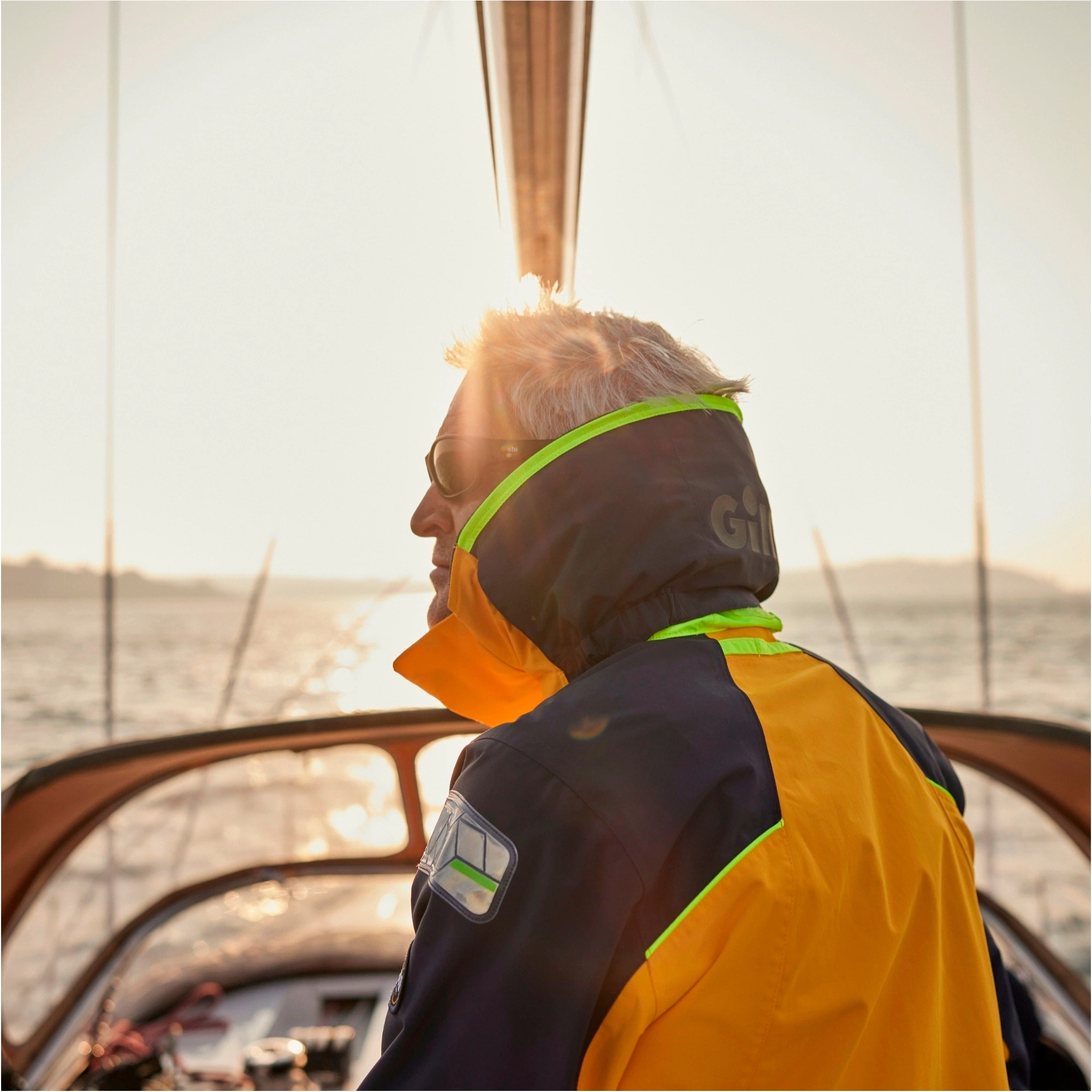 2026 Gill Mens OS2 Offshore Jacket & Trouser Sailing Suit GMOOJATCSGN - Goldfusion / Navy
